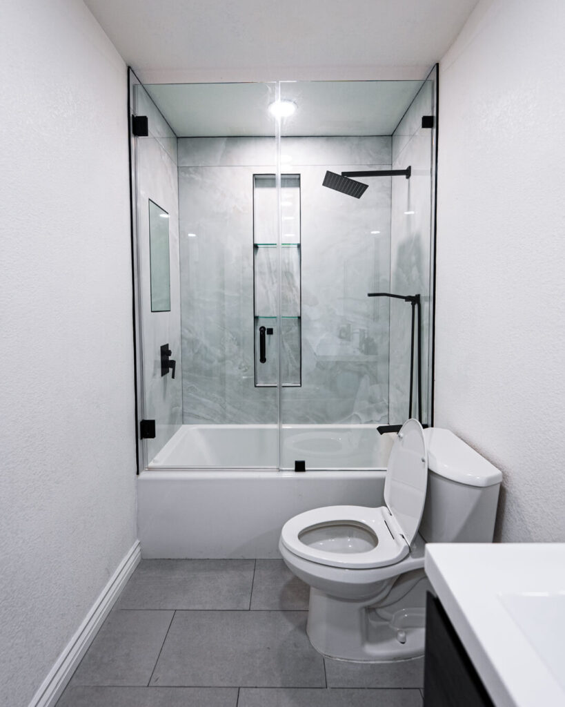 Affordable bathroom remodeling by Crazy Monkey Construction